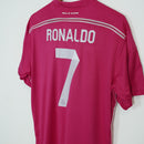 Real Madrid Retrô II - 14/15 (Personalizada Ronaldo COM OS PATCH DA CHAMPIONS)